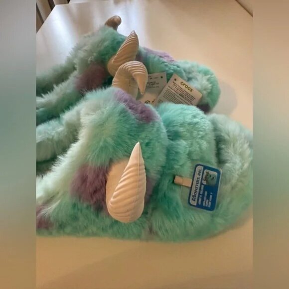 NWT CROC Monsters, Inc. Sulley Classic Cozzzy Sandal M7/W9 - Picture 8 of 10